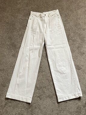 GAP White Trouser High Rise Jeans